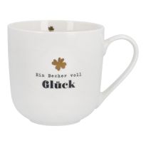 Becher Glück/Kleeblatt, Vollglück, 450 ml