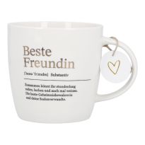 Becher Definition/gold, Beste Freundin, 450 ml