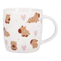 Becher Capybara, Herzen, 350 ml