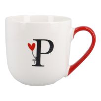 Becher Buchstabe/Ballon, P/roter Henkel, 450 ml