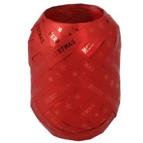 Dekoband Eiknäuel, Schrift, rot, 20 m