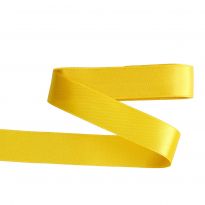 Geschenkband Satin, gelb, 25 mm x 3 m