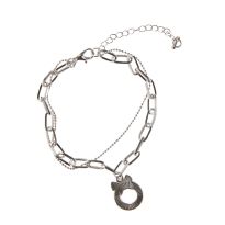 Armband Weihnachten, Charms Kranz, silber