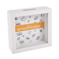 Spardose Investitionen, 12 cm