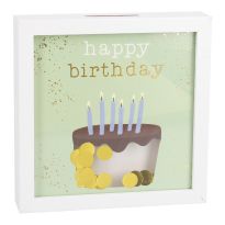 Bilderrahmen Geldgeschenk, Torte/weiß, 12 x 12 cm