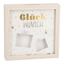 Bilderrahmen Geldgeschenk, Geschenke/natur, 12 x 12 cm