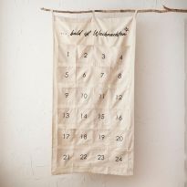 Adventskalender Taschen, natur, 60 x 115 cm