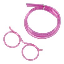 Trink-Schlauch Brille, rosa