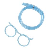 Trink-Schlauch Brille, blau