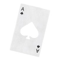 Flaschenöffner Poker, silber