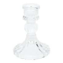 Kerzenständer Wales, klar, 8 x 10.5 cm