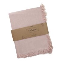 Tischdecke Fransen, rosa, 140 x 200 cm