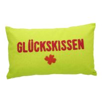 Kissen Glück, hellgrün, 50 x 30 cm