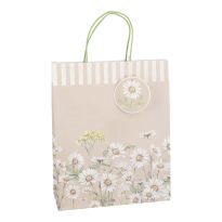 Geschenktüte Blumen-Prägung, Margeriten, 26 x 32 cm