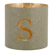 Teelichthalter Buchstabe, S/mint, 7.8 x 7.5 cm
