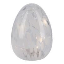 LED-Ei Sprenkel, wei&szlig;, 16 cm