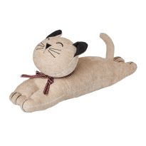 Türstopper Katze, liegend/creme, 38 cm
