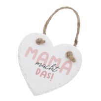 Anhänger Herz mit Spruch, Machen, 10 cm