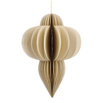 Anhänger Waben-Ornament, sand, 30 cm