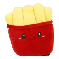 Kuscheltier Fastfood Gesicht, Pommes, 18 x 18 cm