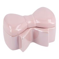 Dekodose Schleife, pink, 15 x 10 x 7.5 cm