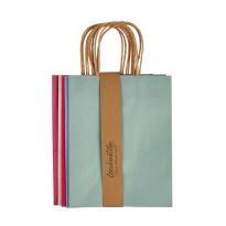 5er Set Geschenktüte, einfarbig, 20 x 26 cm