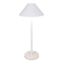 LED-Tischlampe Schirm, weiß, 34 cm