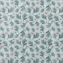 Geschenkpapier Weihnachten, Zweig/mintgrün, 2 m