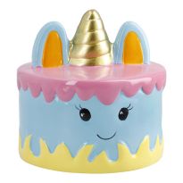 Spardose Einhorn, blau