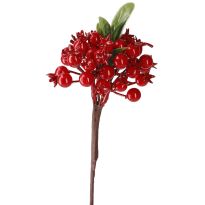 Beerenzweig Herbst, Mini, rot, 26 cm