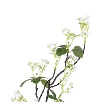 Zweig Miniblüten, weiß, 72 cm