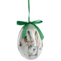 Nostalgie-Ei, Hase Kranz, 10 cm
