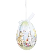 Nostalgie-Ei, Hase/Schmetterling, 10 cm
