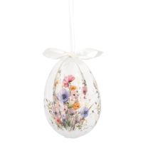 Nostalgie-Ei, Blumen/Multi, 10 cm