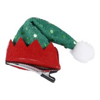 Haarclip Weihnachten/Mütze, Wichtel/grün