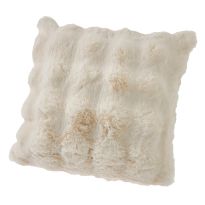 Kissen Bubble-Fell, creme, 45 x 45 cm