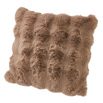 Kissen Bubble-Fell, taupe, 45 x 45 cm