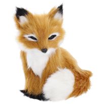 Waldtier Kunstfell, Fuchs/sitzend, 10 cm