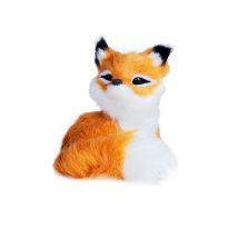 Waldtier Kunstfell, Fuchs/liegend, 10 cm