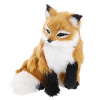Fuchs Kunstfell, sitzend, 13 cm