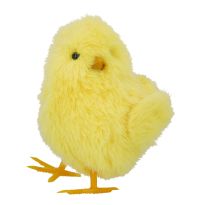 Deko-Küken, stehend/Blick links, 12 cm