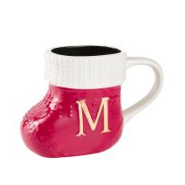 Becher Stiefel mit Buchstabe, M/rot, 400 ml