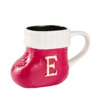 Becher Stiefel mit Buchstabe, E/rot, 400 ml