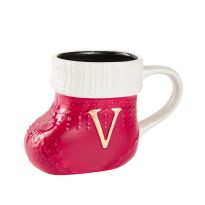 Becher Stiefel mit Buchstabe, V/rot, 400 ml