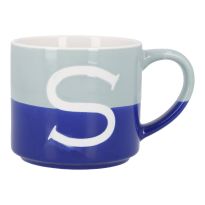 Becher Buchstabe/2 Farben, S, 500 ml