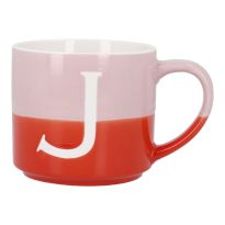 Becher Buchstabe/2 Farben, J, 500 ml