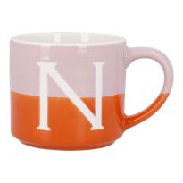 Becher Buchstabe/2 Farben, N, 500 ml