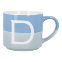 Becher Buchstabe/2 Farben, D, 500 ml