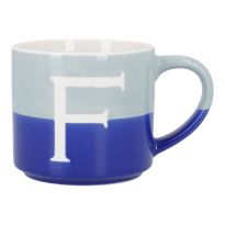 Becher Buchstabe/2 Farben, F, 500 ml