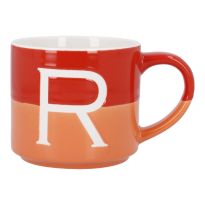 Becher Buchstabe/2 Farben, R, 500 ml